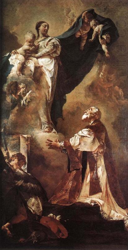 The Virgin Appearing to St Philip Neri a, PIAZZETTA, Giovanni Battista